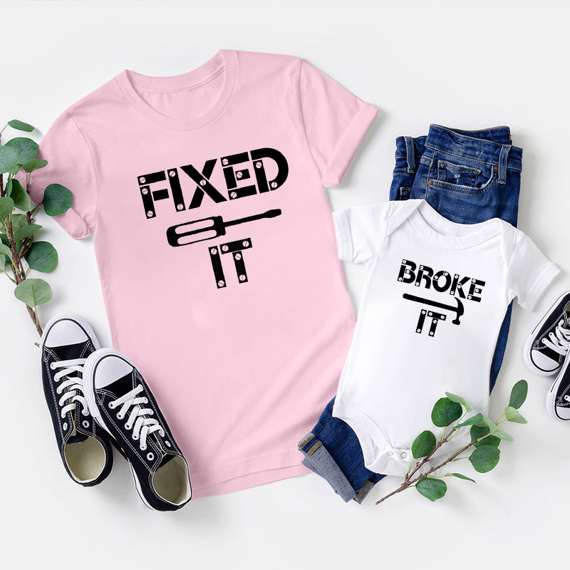 Broke It & Fixed It Matching Shirt For Daddy And Me