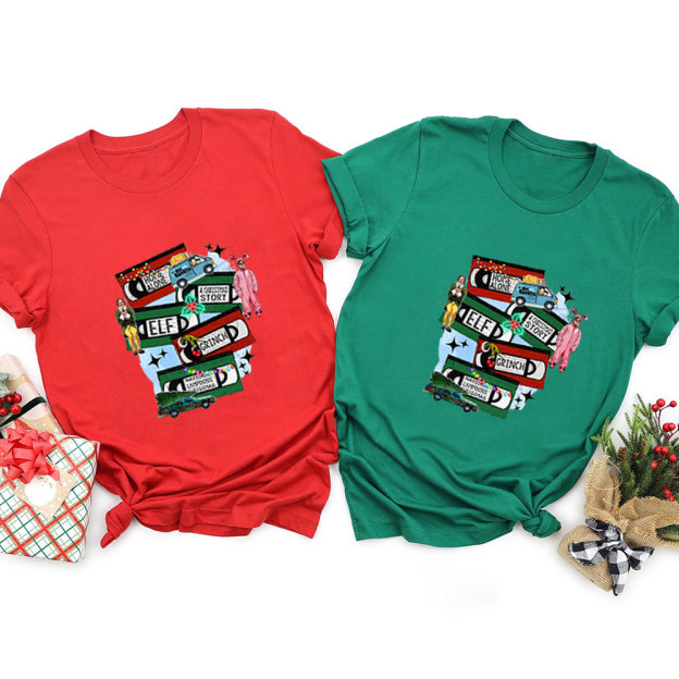 Christmas Music Cassette Family Matching Shirt