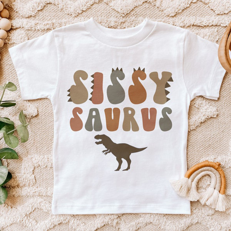 Sissy Saurus Baby Birthday Shirt