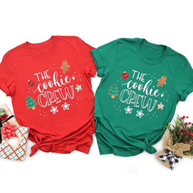 The Cookie Crew Christmas Family Matching T-Shirt