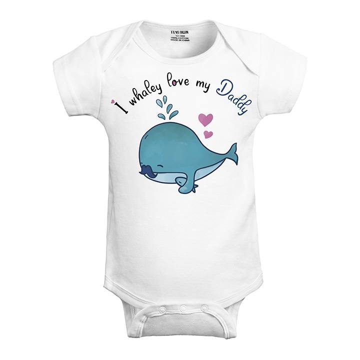 Baby Bodysuit (I whalely love my daddy)