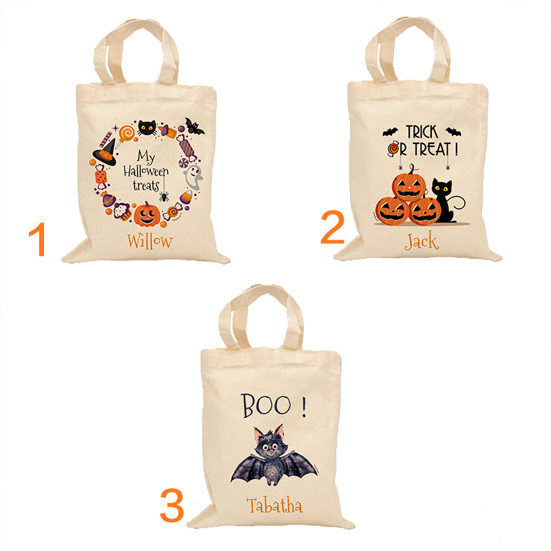 Personalized Halloween Trick or Treat Bags