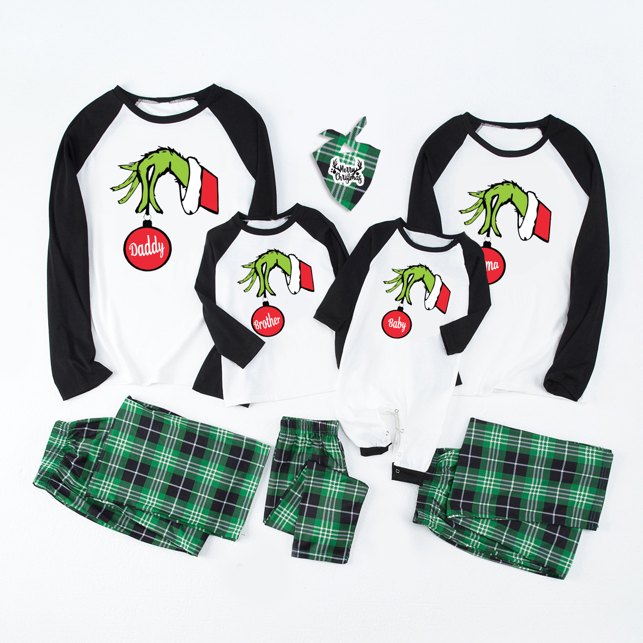 Red Bulb Christmas Family Matching Pajamas