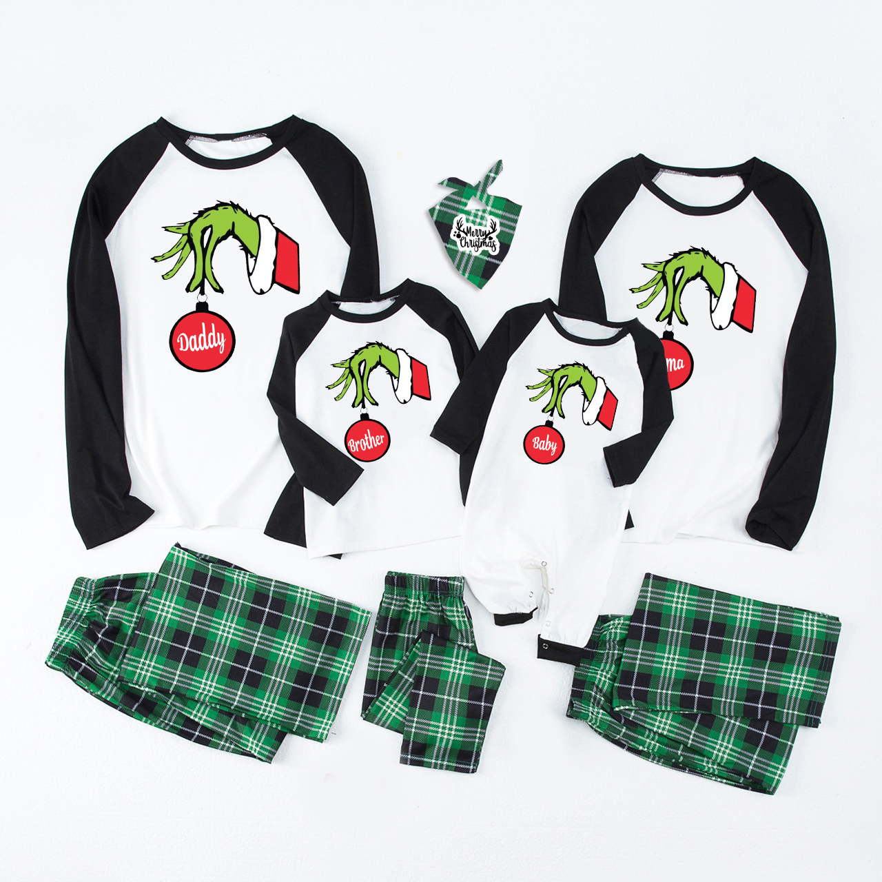 Red Bulb Christmas Family Matching Pajamas Sale-Beepumpkin™