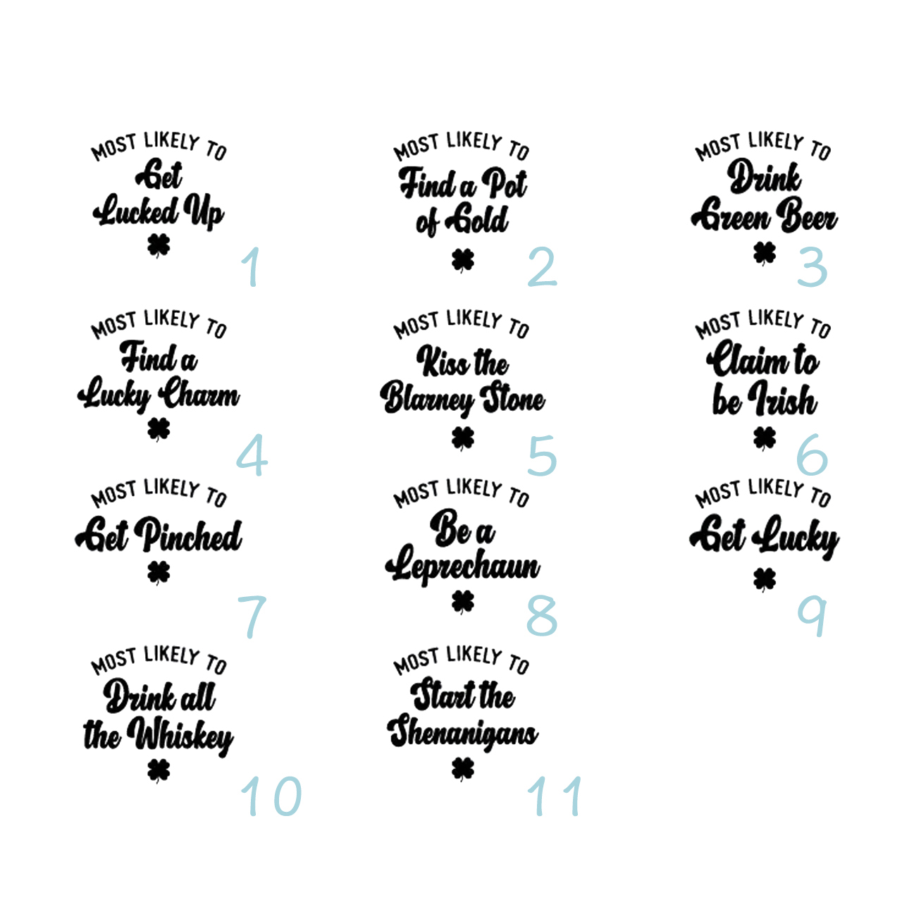 Most Likely Designs St Patrick's Day Matching Shirts