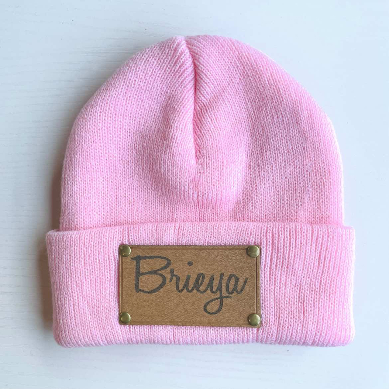 Signature Beanie/hat (Vegan Leather Patch)