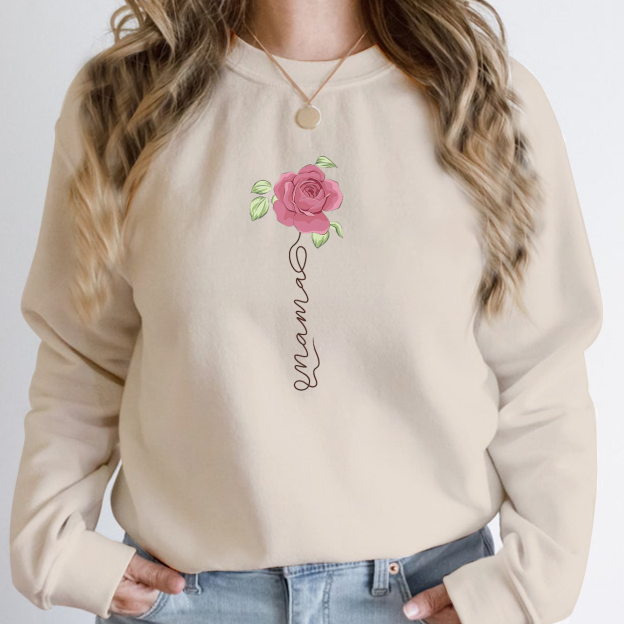 Gorgeous Rose Mama Sweatshirt