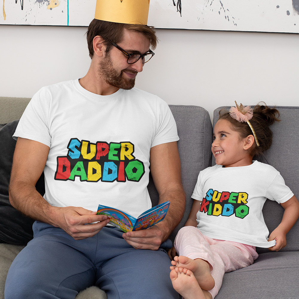 Super Dad Fathers Day Shirt & Baby Bodysuit