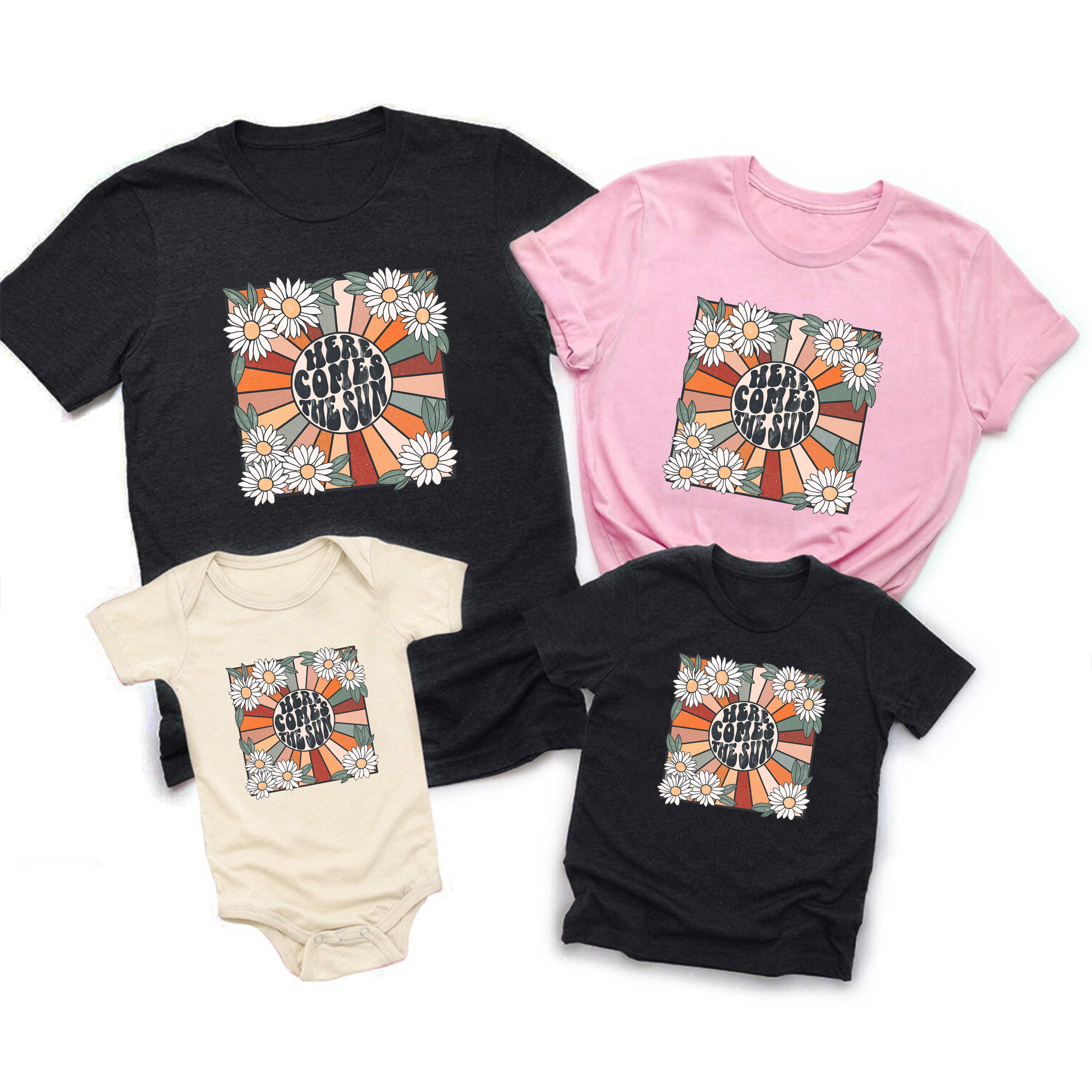 Here Comes The Sun Family Matching Shirts