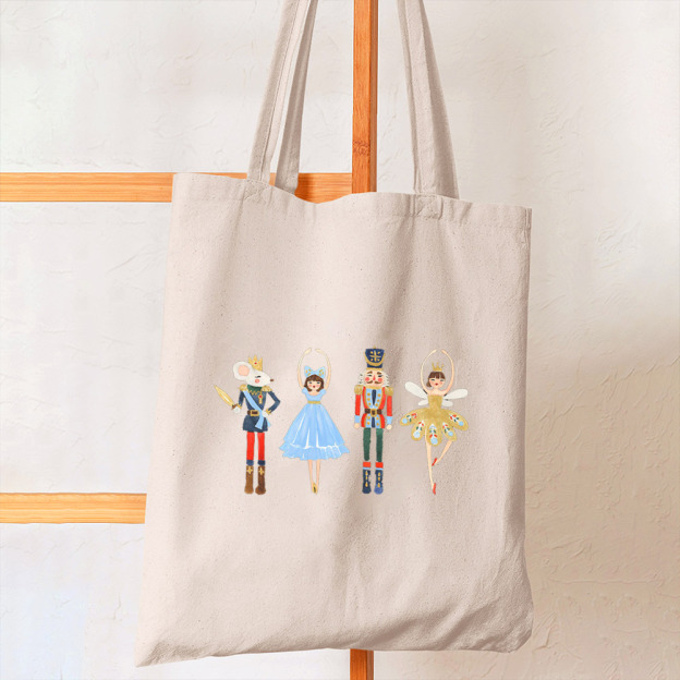Sugar Plum Fair Christmas Tote Bag