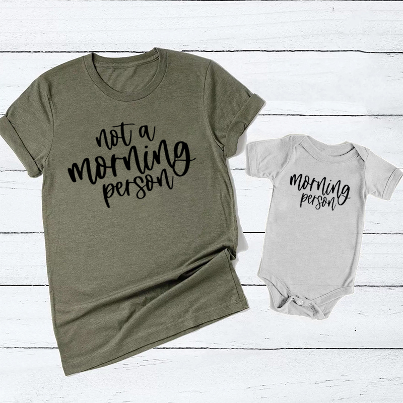 Morning Person Mom&Me Shirt