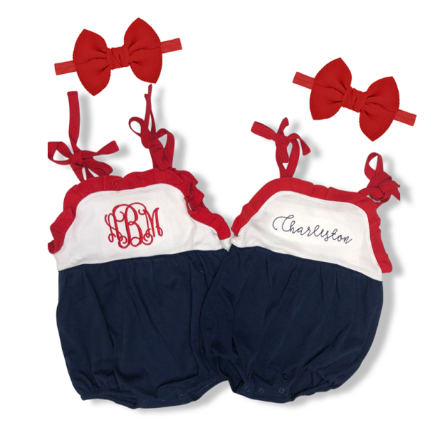 Personalized Girls Romper 0-24M