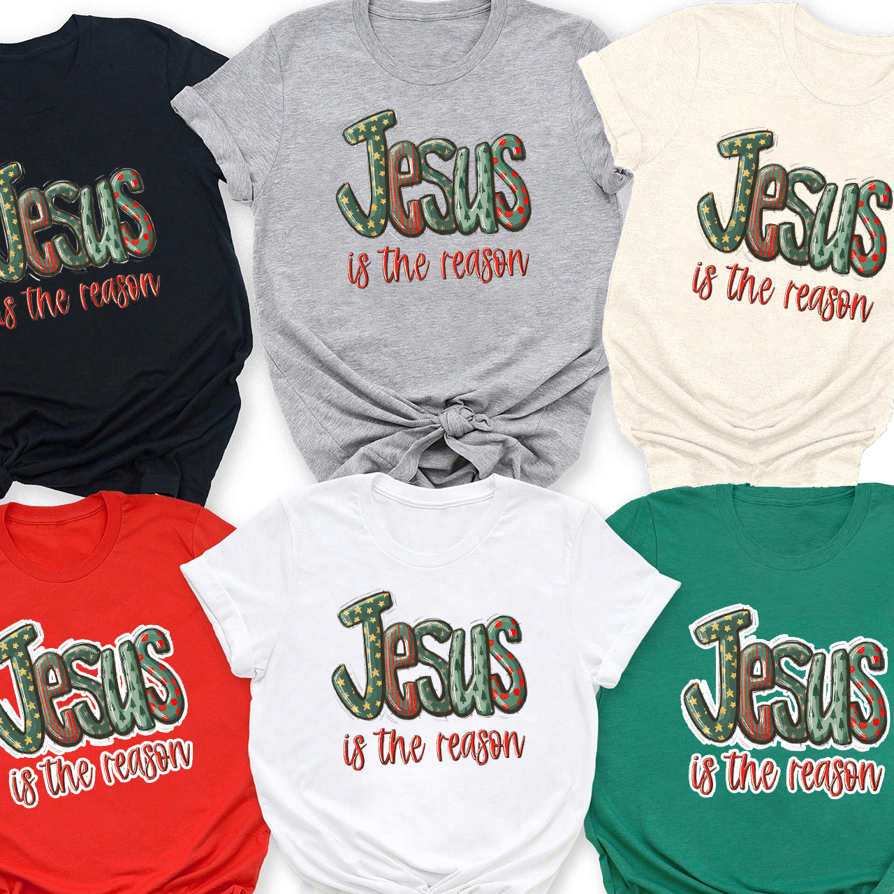 Jesus Is the Reason Christian Christmas Family Matching Shirt