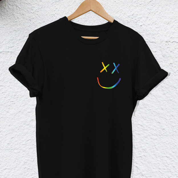 Family Pride Smile Face LGBTQ Shirt & Baby Bodysuit