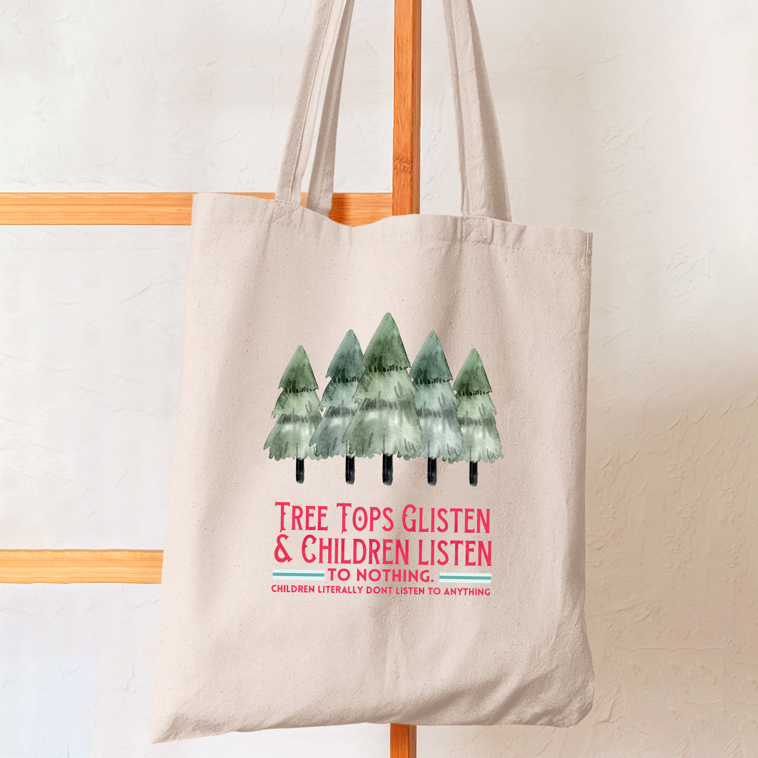 Tree Tops Glisten Christmas Tote Bag