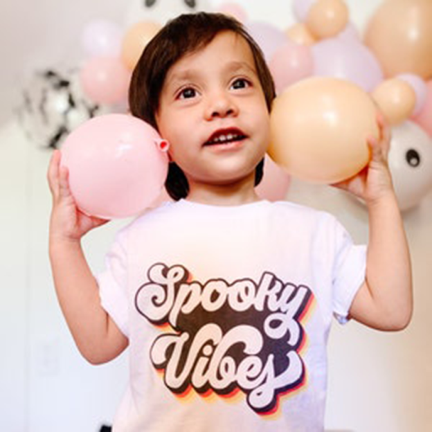 Spooky Vibes Kids Halloween Tee