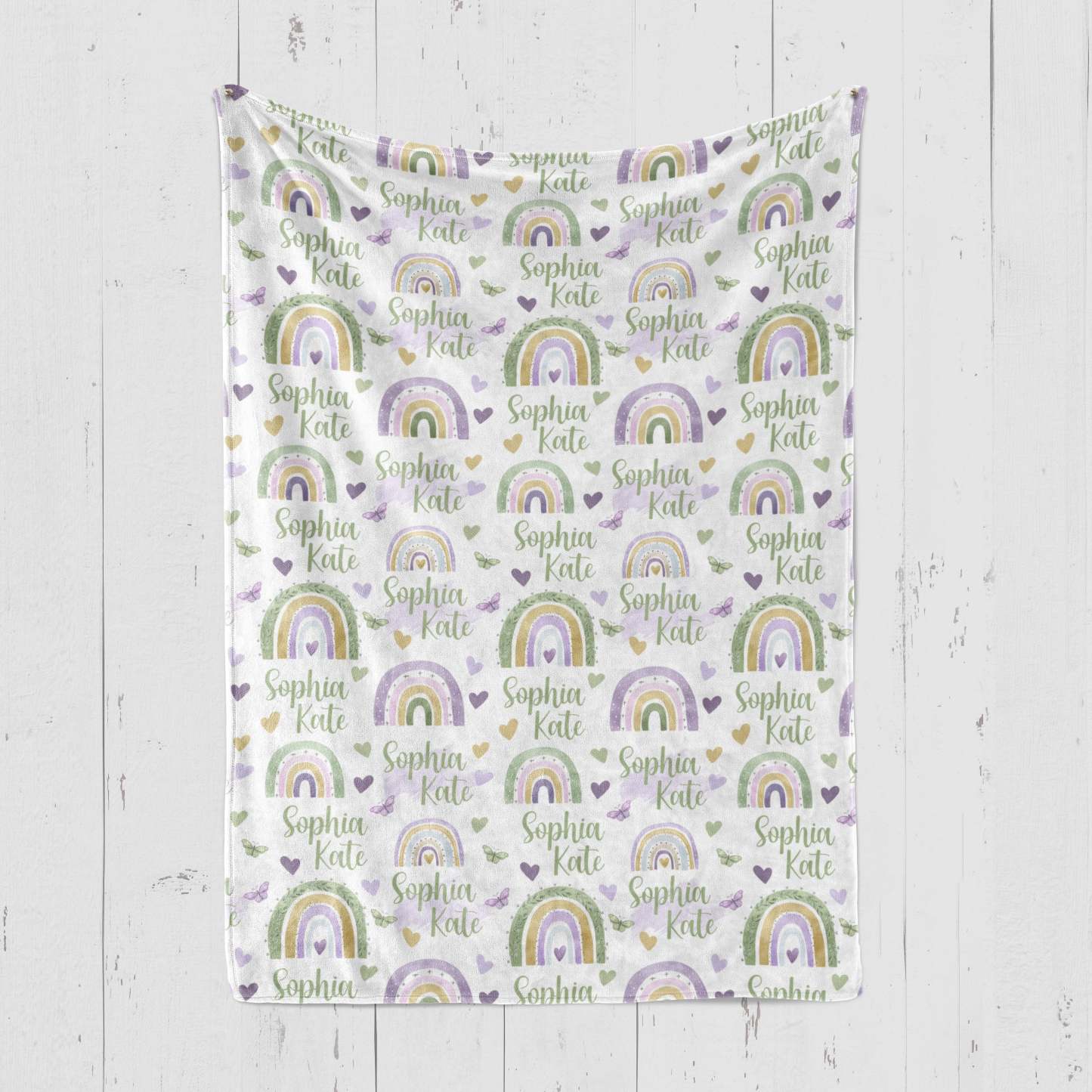 Rainbow  Baby Flannel Blanket