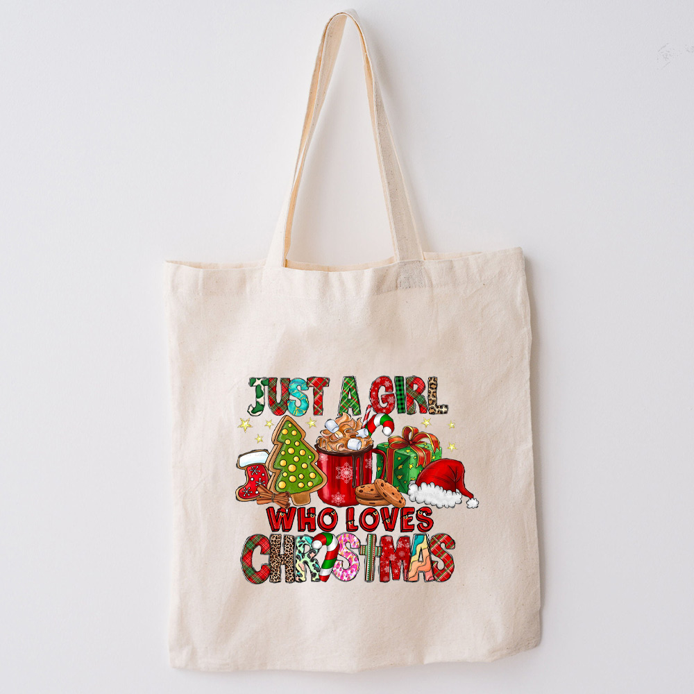 Just A Girl Who Loves Christmas Tote Bag