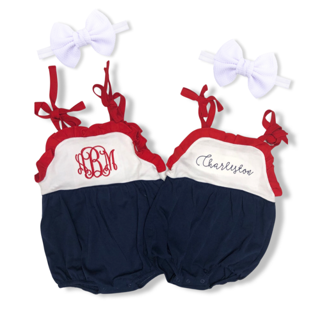 Personalized Girls Romper 0-24M