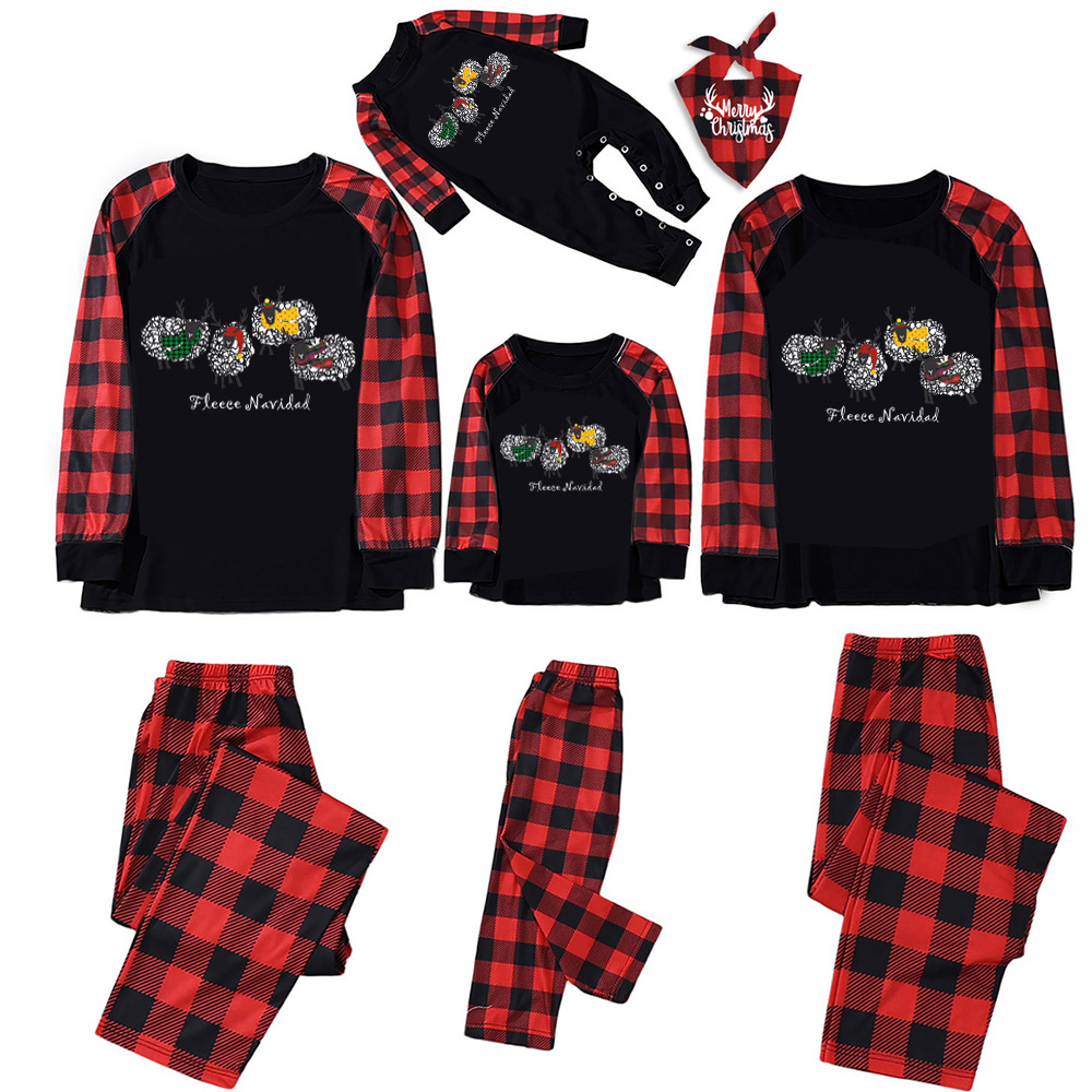 Fleece Navidad Christmas Family Pajamas Sale-Beepumpkin™