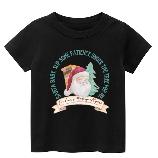 Santa Mommy Toddler Christmas Shirt
