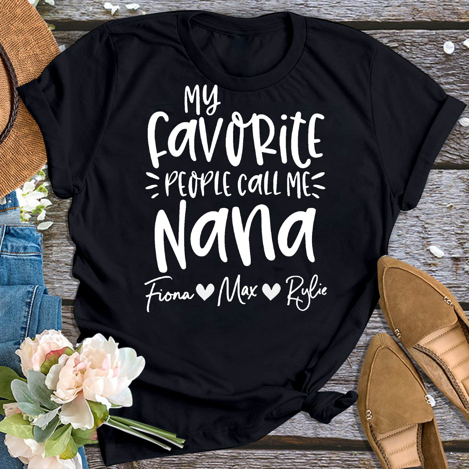 Call Me Nana Grandma Shirt Personalized With Name