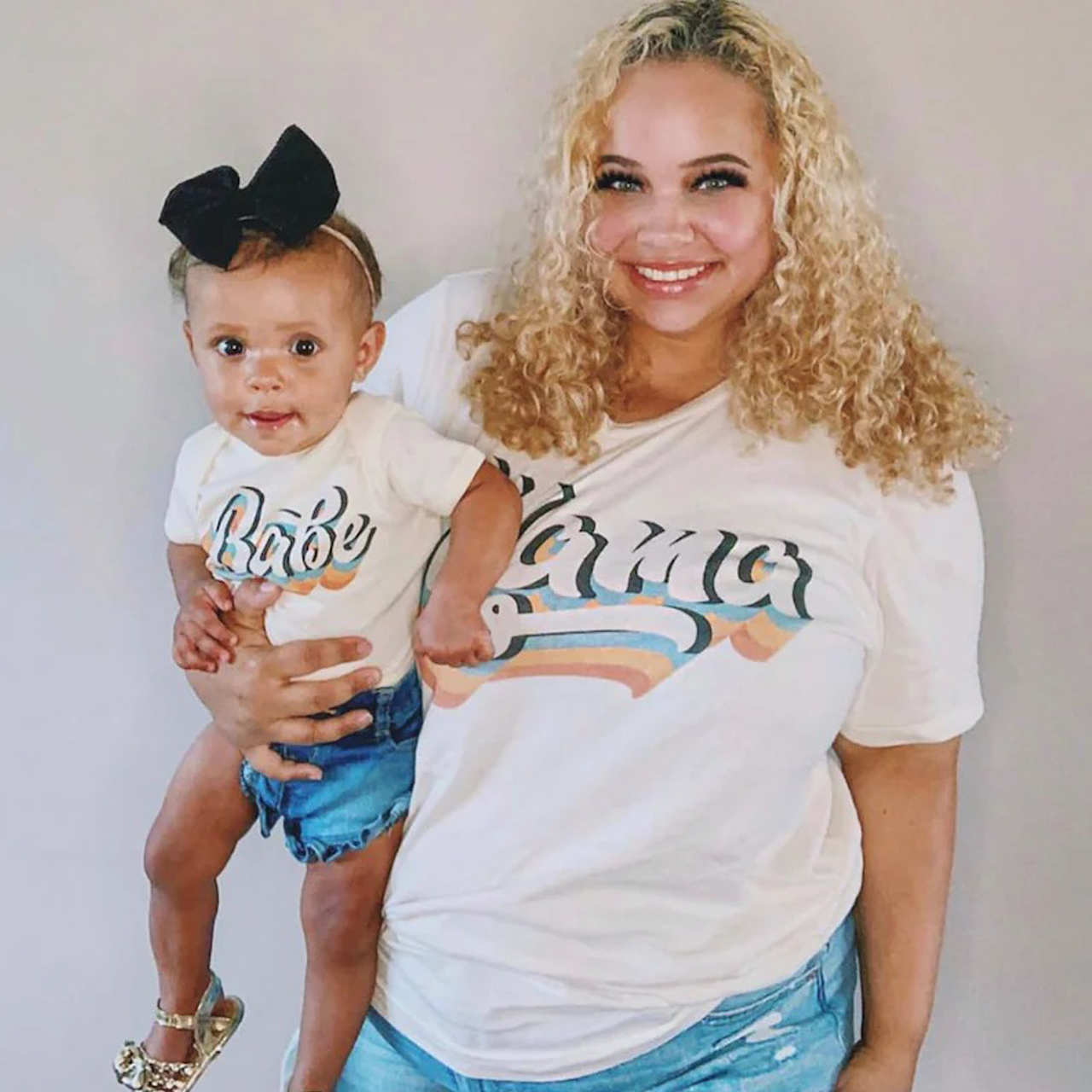 Personalized Matching Mama and Babe Bodysuit & Shirts