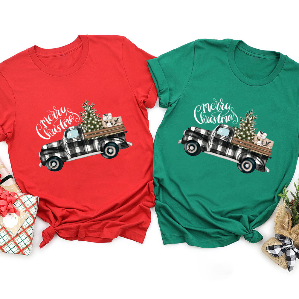 Christmas Tree&Truck Family Matching Shirt