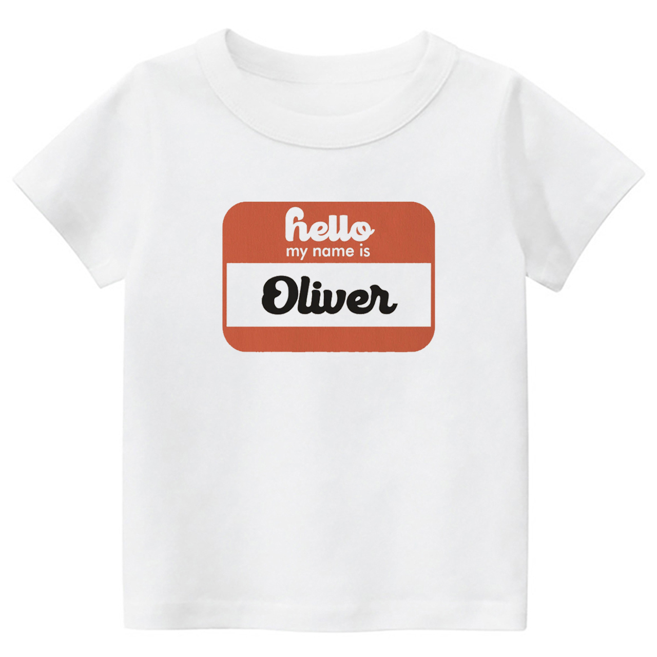 Hello My Name Is Personalized Toddler Shirts