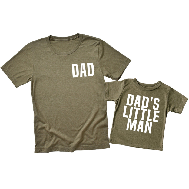 Dad&Dad's Little Man T-Shirts For Dad And Me