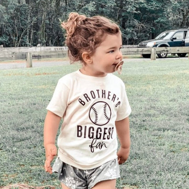 Brother's Biggest Fan Baseball Toddler Shirt