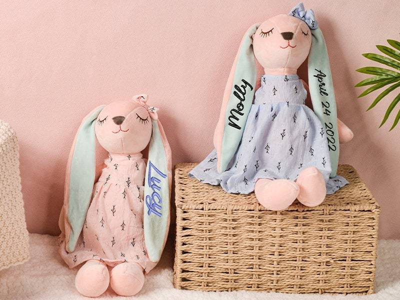 Personalised Embroidered Easter Bunny Toy