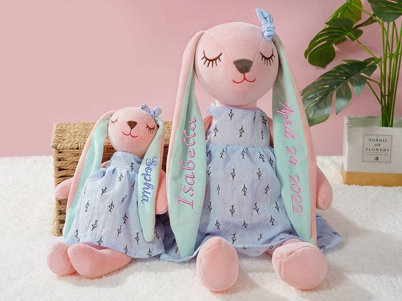 Personalised Embroidered Easter Bunny Toy