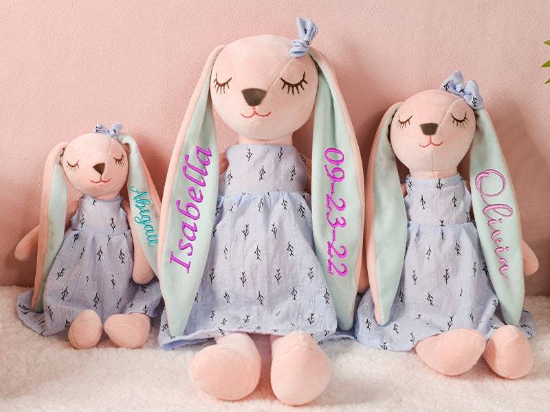 Personalised Embroidered Easter Bunny Toy