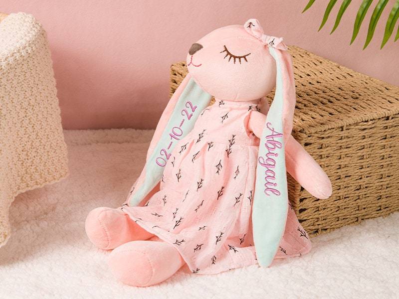 Personalised Embroidered Easter Bunny Toy