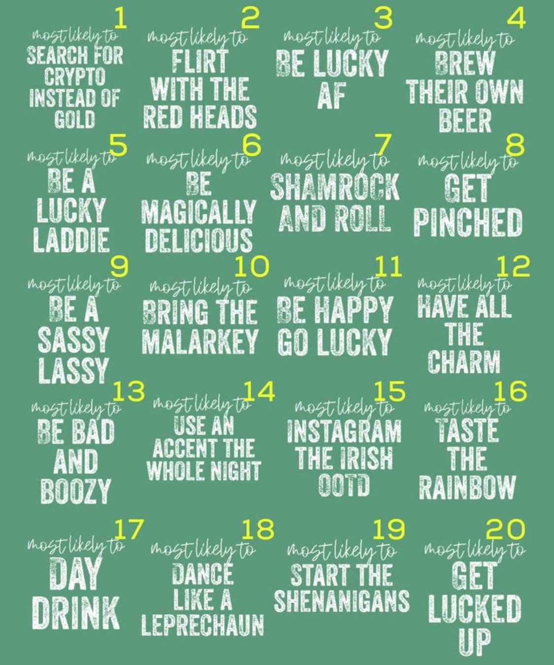 Most Likely To St.Patrick's Day Matching Shirts