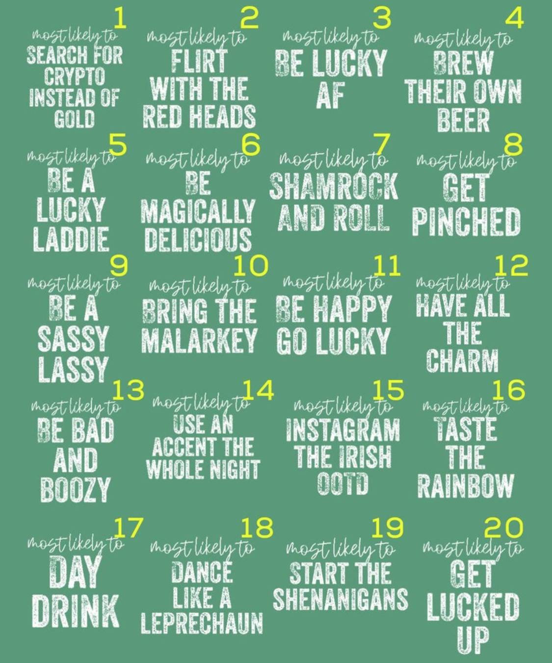 Most Likely To St.Patrick's Day Matching Shirts