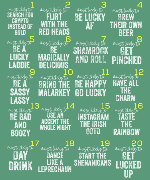 Most Likely To St.Patrick's Day Matching Shirts