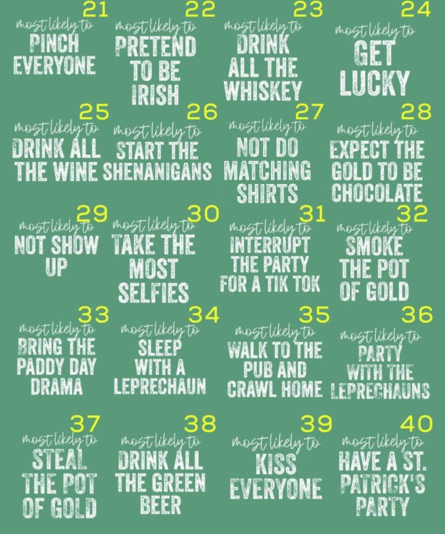 Most Likely To St.Patrick's Day Matching Shirts