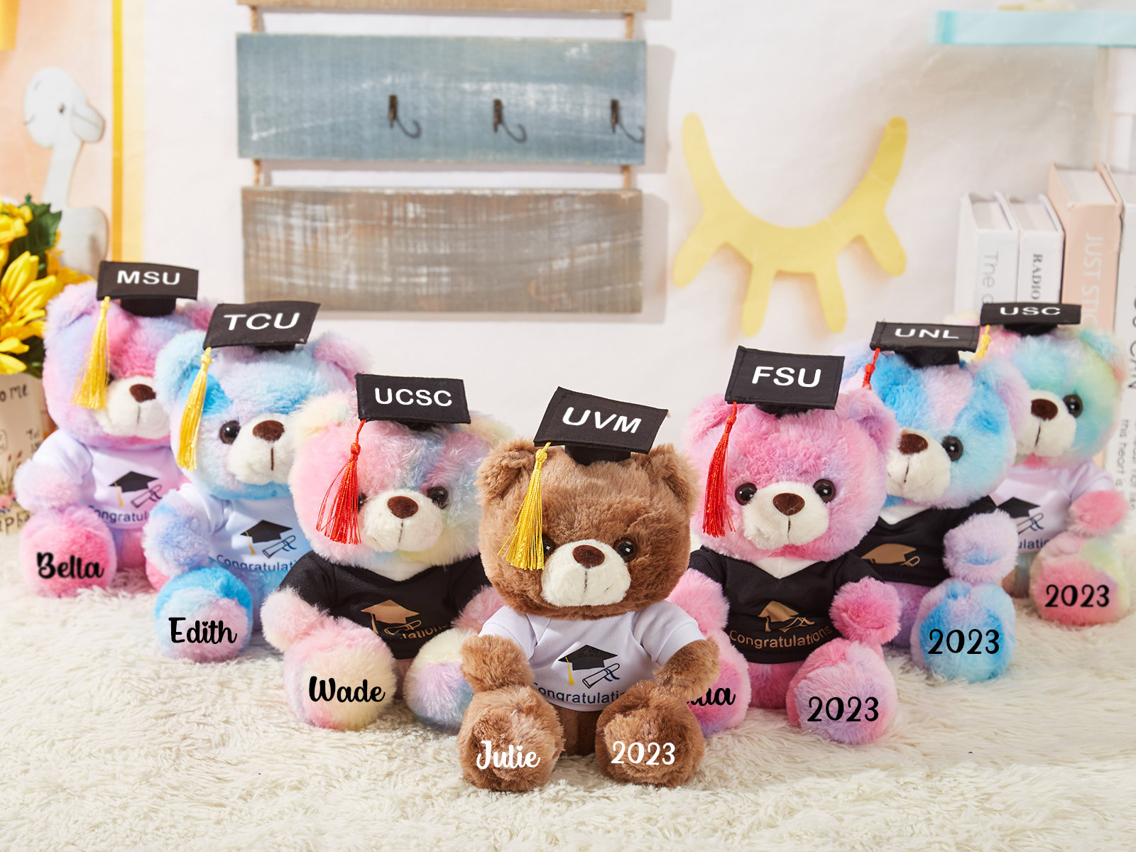 Personalized Keepsake Plush Graduation Bear Gift 