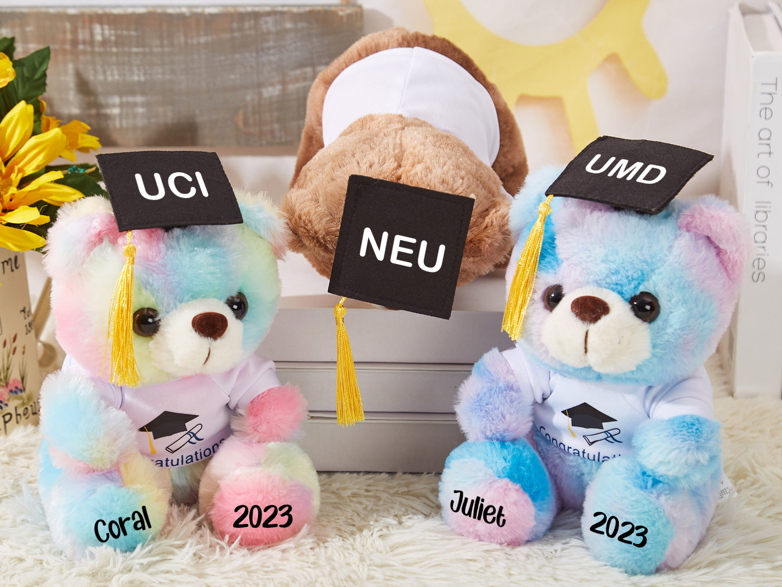 Personalized Keepsake Plush Graduation Bear Gift 