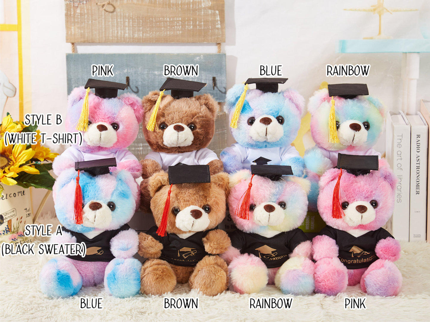 Personalized Keepsake Plush Graduation Bear Gift 