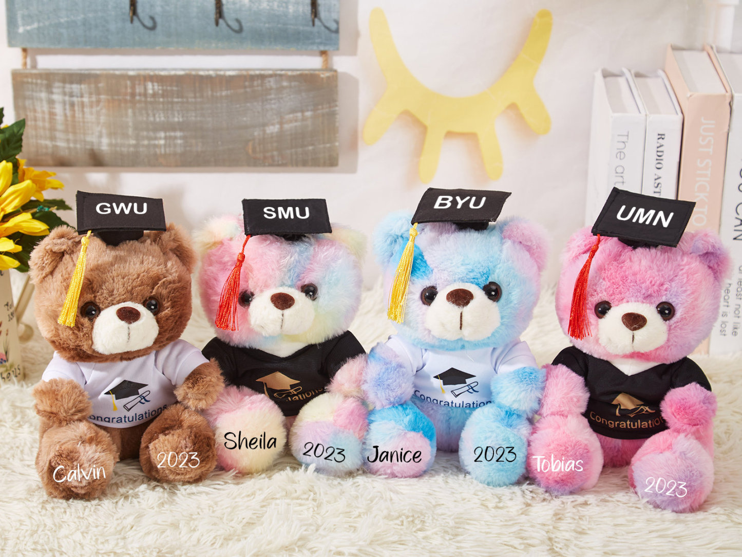Personalized Keepsake Plush Graduation Bear Gift 