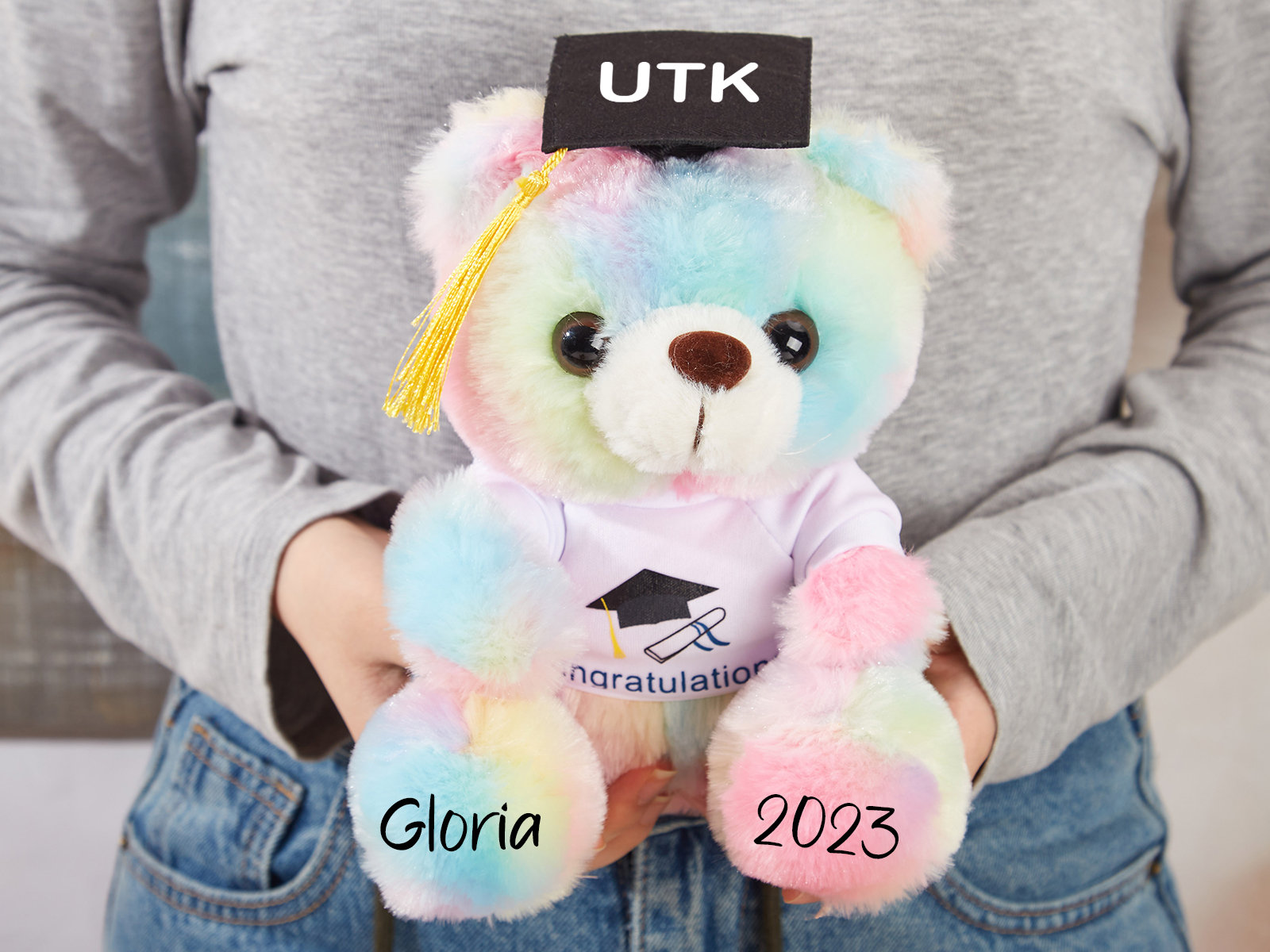 Personalized Keepsake Plush Graduation Bear Gift 