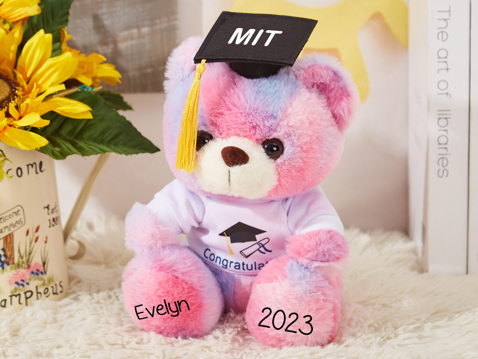 Personalized Keepsake Plush Graduation Bear Gift 