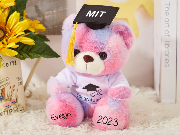 Personalized Keepsake Plush Graduation Bear Gift 