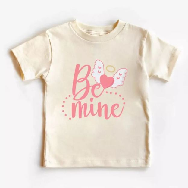 Love Angel Be Mine Valentine Kids Shirt