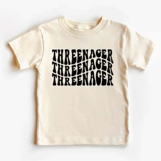 Threenager Happy Toddler Shirt