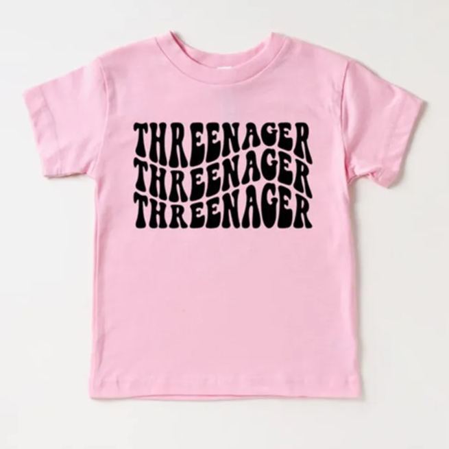 Threenager Happy Toddler Shirt