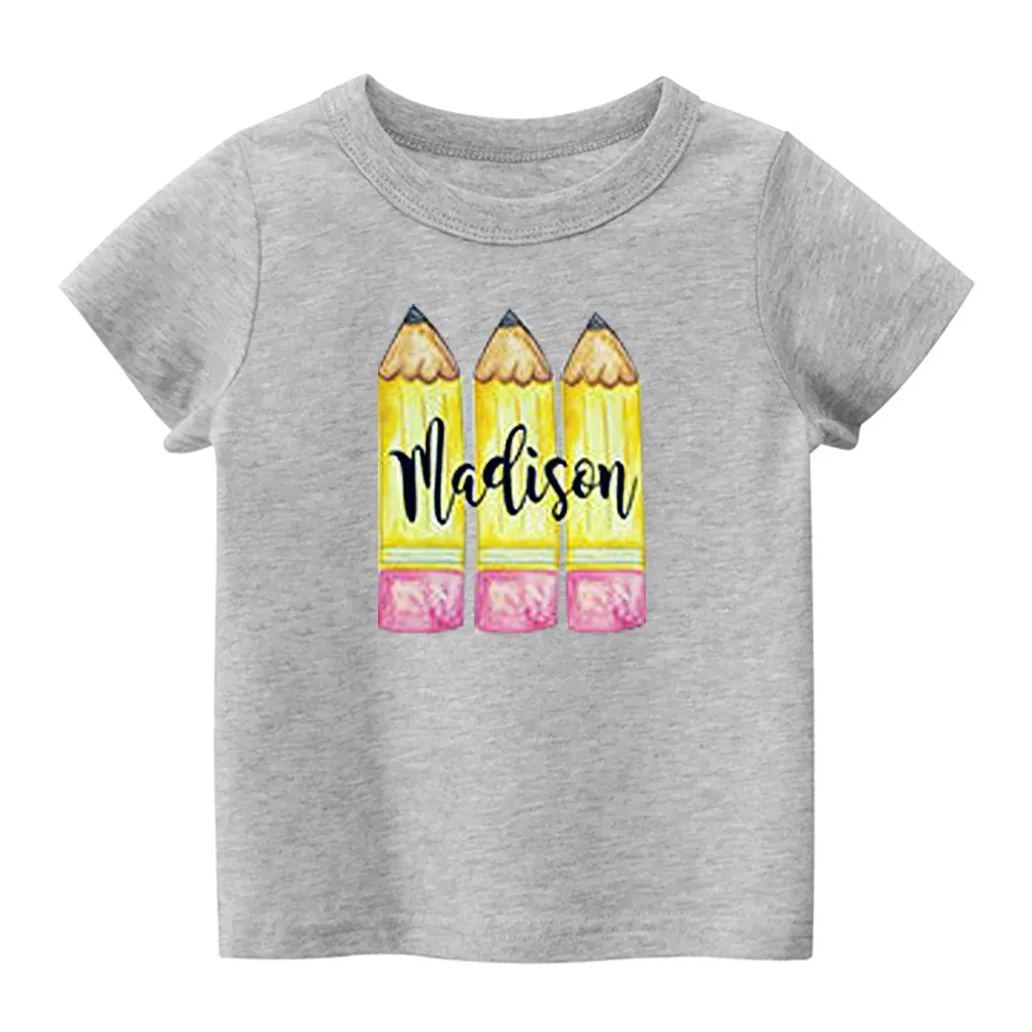 Personalized Yellow Pencil Preschool Shirt
